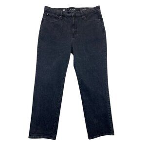 J.Crew Jeans Womens  32 Black Denim Classic Straight Stretch‎